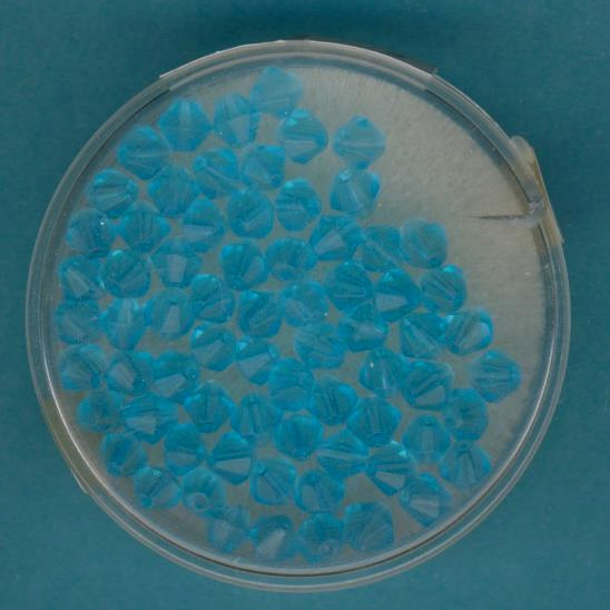 20566 Bicone Glasperlen 4mm hellblau 70 Stück