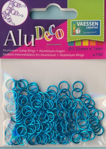 3901307_Alu-Deco-Jewelry-Aluminium-Ringe-7,25mm-türkis-150-Stück