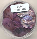 488415164 Perlmutt 2-Loch Ronde 15mm lila