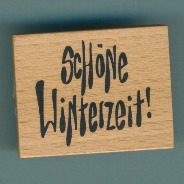 90231 Holzstempel Schöne Winterzeit 5x4cm