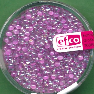 1060141 Mini Farfalle Perlen 2x4mm violett 17g