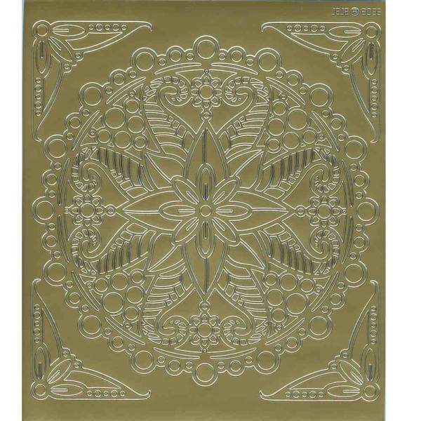 39250g Mandala Sticker Ornament 3 gold