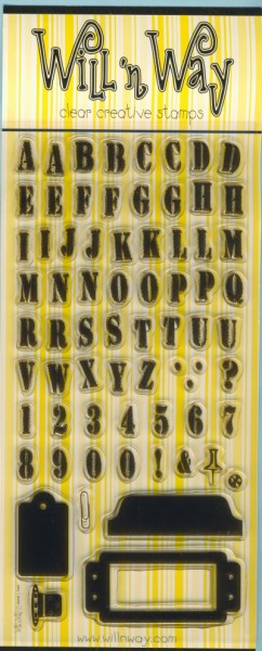 wwst4844 Clear Art Stamps Transparente Stempel Buchstaben und Zahlen