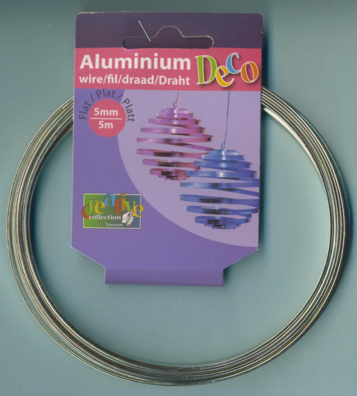 24235-019 Aluflachdraht 5x1mm pearl 5m
