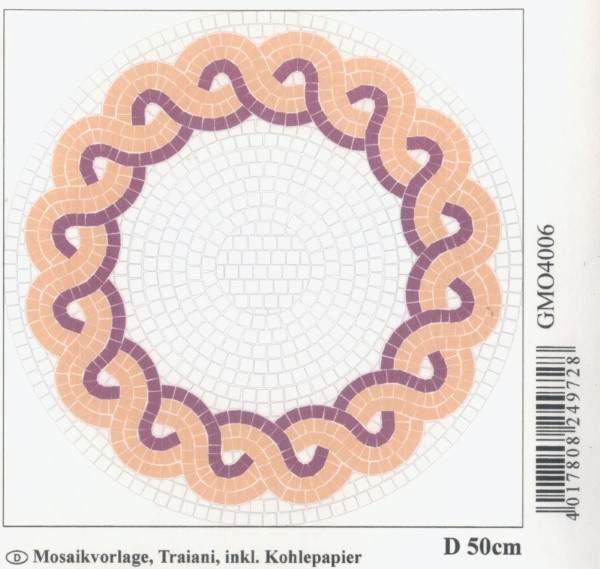 gmo4006 Mosaikvorlage Traiani 50cm