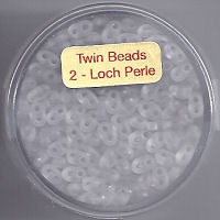 967105124 Twin Beads 2,5x5mm kristall matt 12g