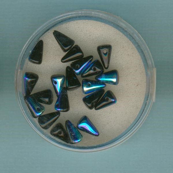 490008274 Spike Beads 5x8mm jet AB 20 St.