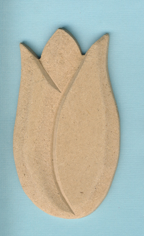 078680025 Holz Dekor Tulpenknospe geschlossen 9x5cm