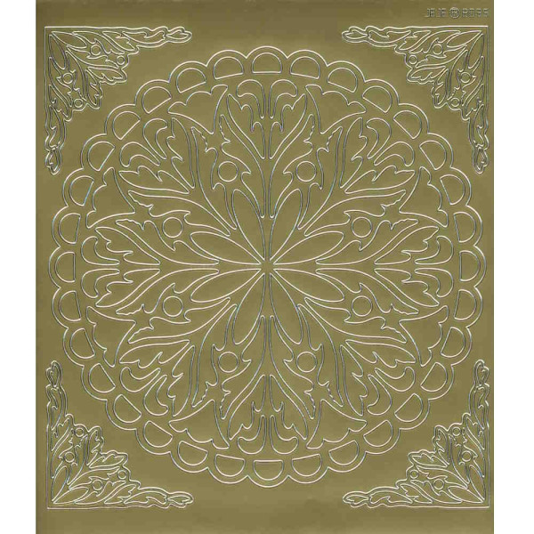 39245g Mandala Sticker Ornament 1 gold