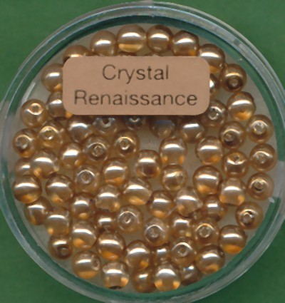 078004794 Crystal Renaissance Perlen 4mm braun 75 Stück