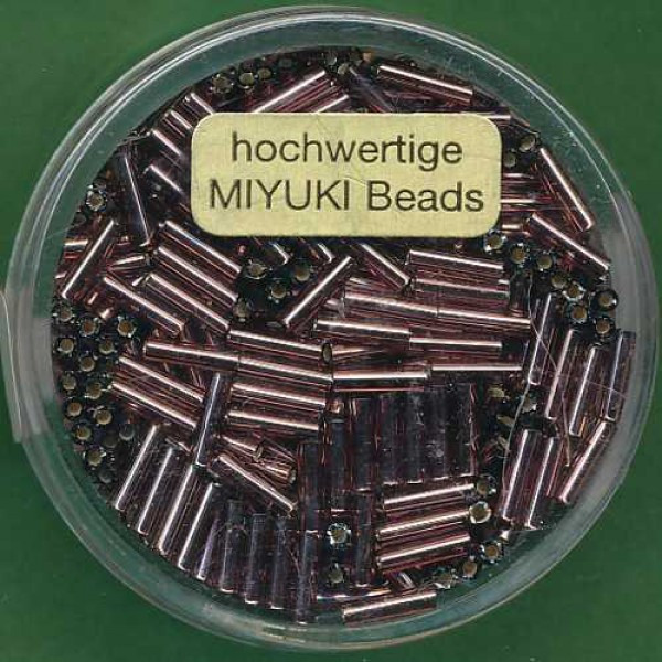 9661054 Miyuki-Stifte 6mm Silbereinzug dunkel lila