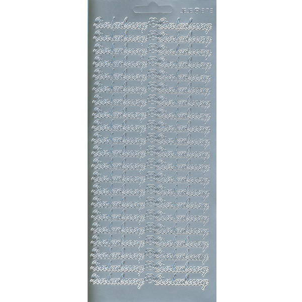 272s Sticker Einladung 2 silber
