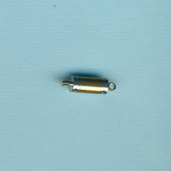 58315a Magnetverschluss 10,5x4,9mm gold silber