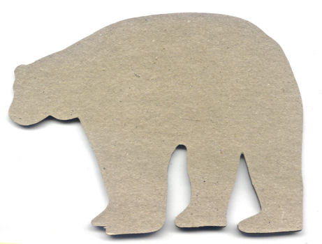 2532479 Holz Dekor Eisbär 15,5x11,5cm