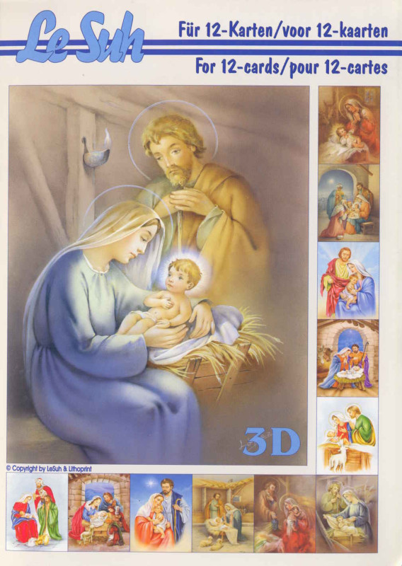 345642 3D Motivbuch A5 Weihnachtskrippe
