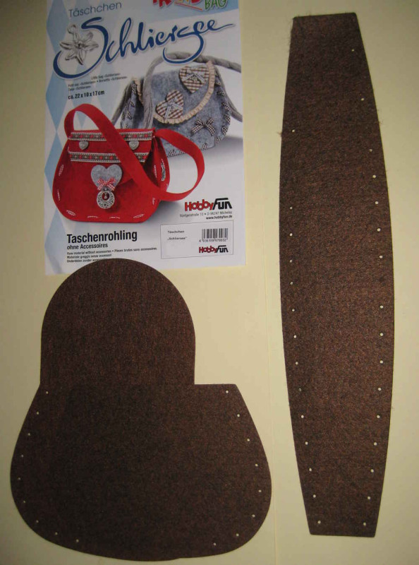 3435654 Bastelset Täschchen Schliersee braun meliert