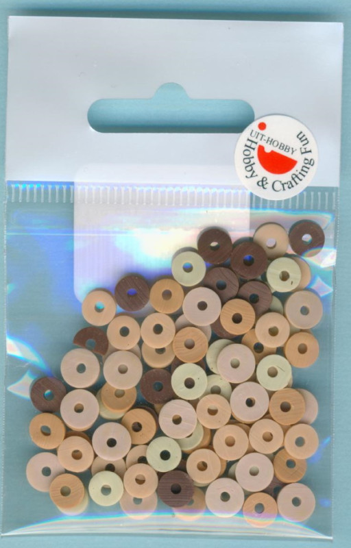 124282807 Katsuki Perlen 6mm braun mix ca. 100 St.