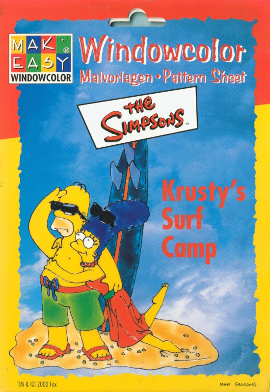 6153 Window Color Vorlagenmappe Die Simpsons