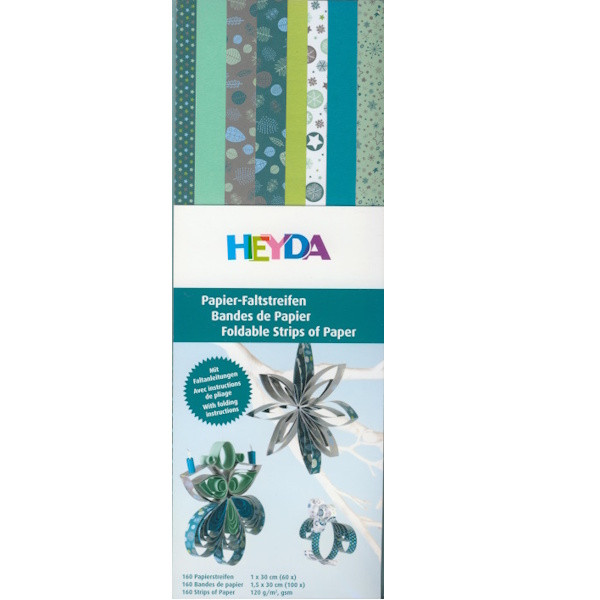 4875659 Heyda Papierstreifen türkis grün