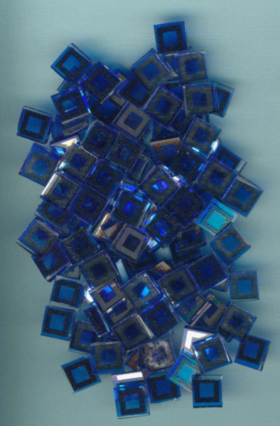 6247007 Matrix Mosaic Quadrat 10x10mm blau 60g