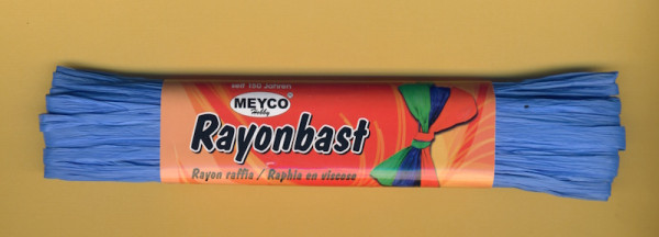 22226 Rayonbast blau matt 20m