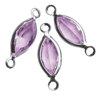 14297314 Swarovski Accessoires oval 17mm violett 7 Stück