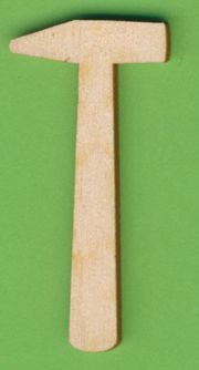Holz-Deko Hammer 6cm