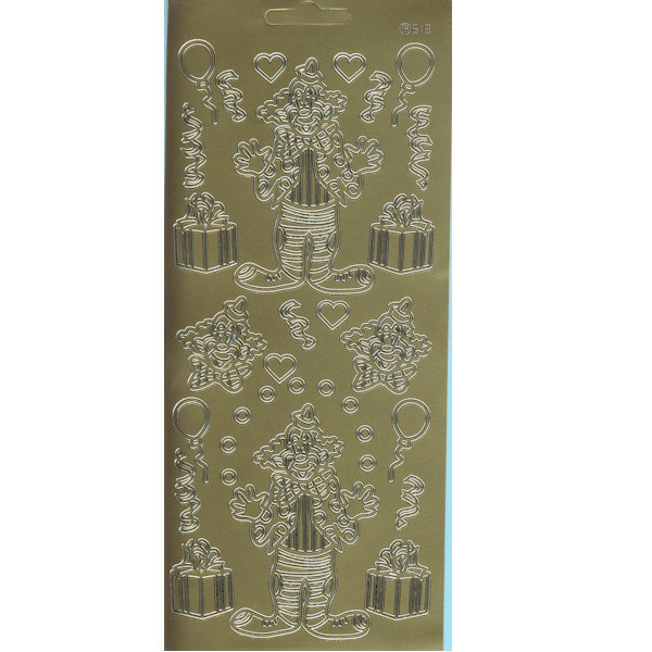 12880g Sticker Clown gold