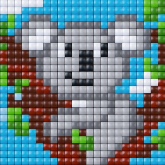 px41043 Pixelhobby XL Set viereckige Platte Koala