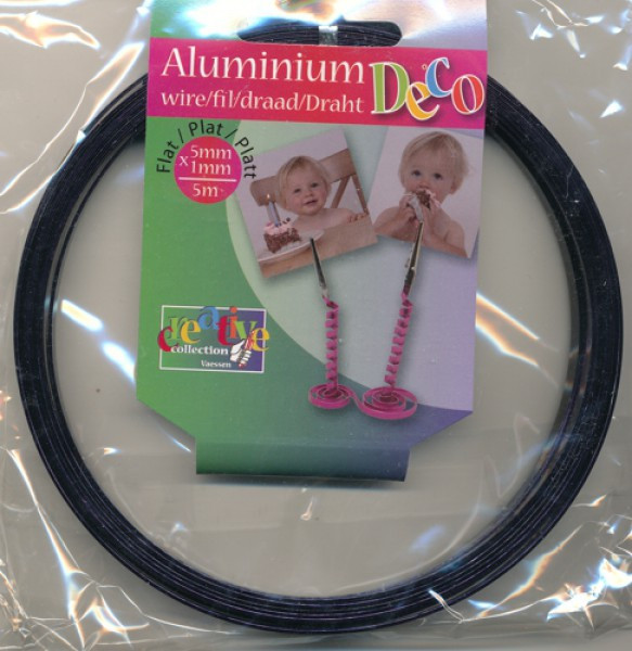 24235026 Aluflachdraht 5x1mm aubergine 5m