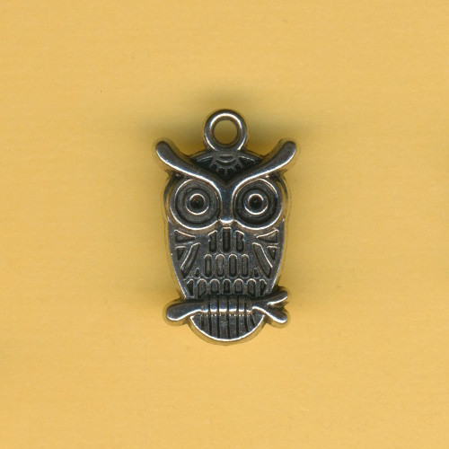 3860746 Trendy Schmuckanhänger Eule 22mm altsilber