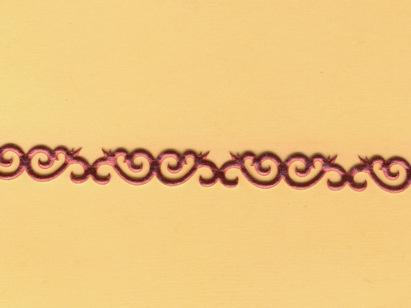 9451435 Minibordüre selbstklebend 10mm rot 1m