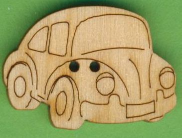 Holzknopf Retrocar 3cm