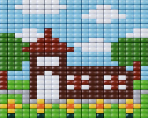 Pixelhobby Bastelset XL Haus mit Turm