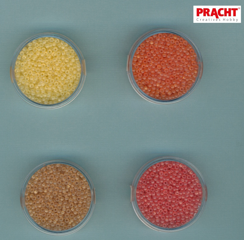 Pracht Rocailles Perlen 2,6mm pastell