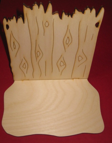 bah4720 Holz-Deko Schild Brettoptik mit breiter Ablage 15x20cm