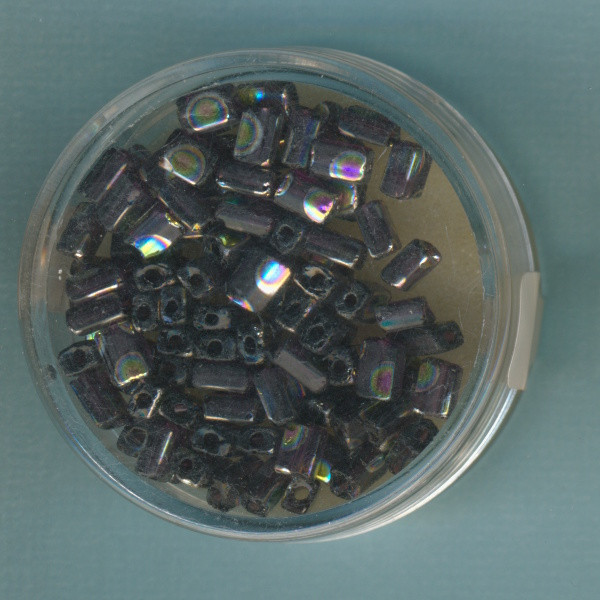967005164 Glasperlen Rechteck 5mm amethyst AB 7g