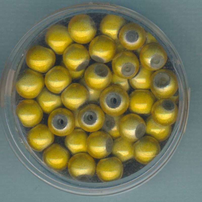 0733-06094 Miracle-Beads 6mm gelb 40 Stück