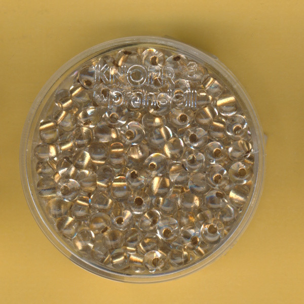 3119476 Glasperlen Tropfen 3,5x3,9mm kristall gold 15g