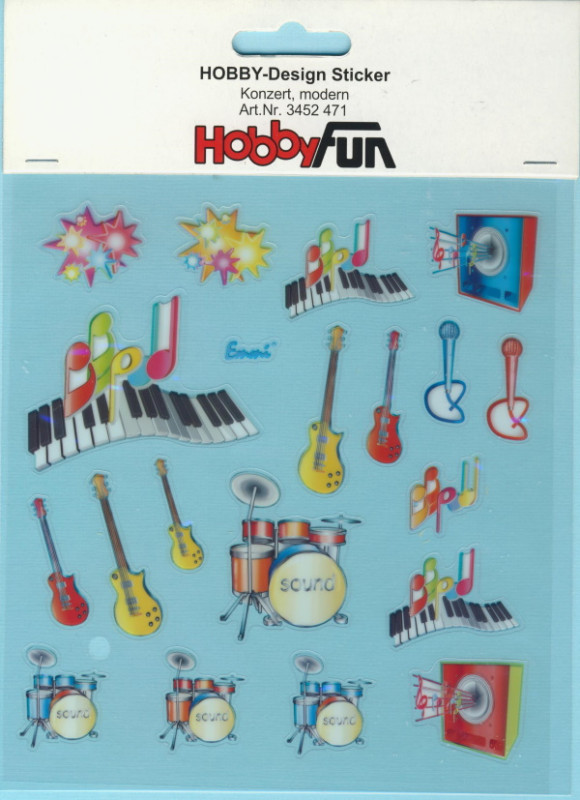 3452471 Hobby Design Sticker Konzert modern