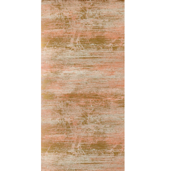 0952 Kerzen Wachsplatte gestreift creme orange gold 200x100mm