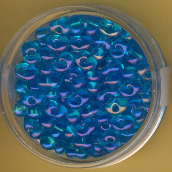 9644-1034 Farfalle Perlen 6,5x3,2mm aqua AB 17g