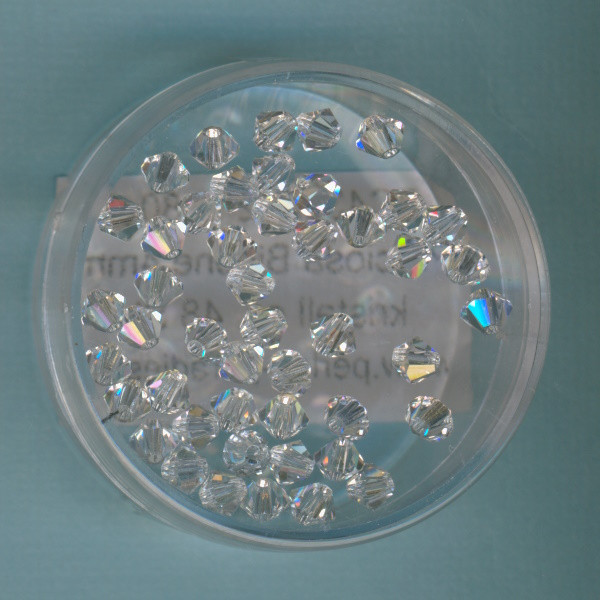 pc430242 Preciosa Bicone 4mm kristall 48 Stück