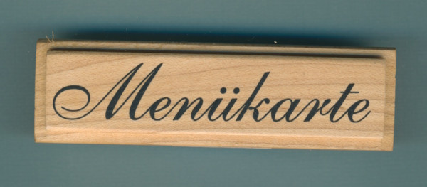 1800560 Holzstempel Menükarte 9x2,5cm