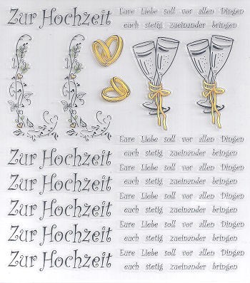 hf3452369 Hobby-Design Sticker Hochzeit 1