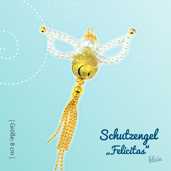 0174937 Perlen Bastelset Schutzengel Felicitas klein 8cm
