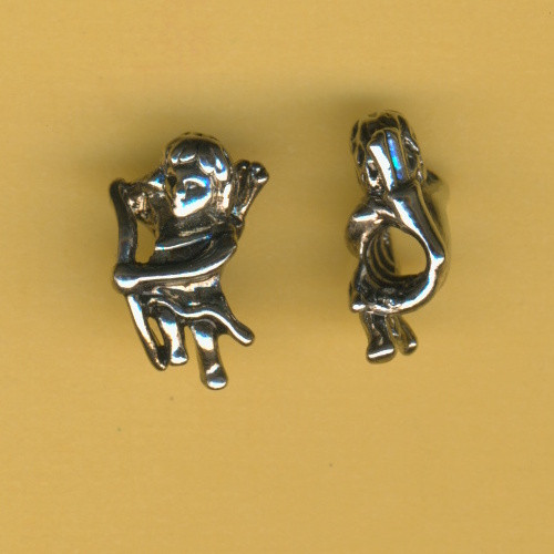 5964681 Metall Großlochperle Engel Amor 20mm altplatin