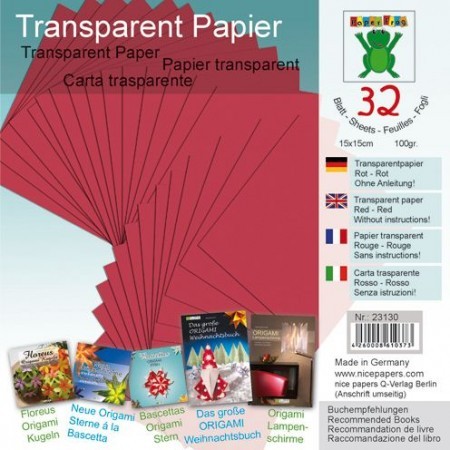 Transparentpapier rot