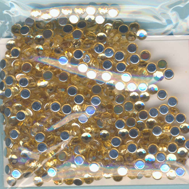 1496076 Schmucksteine Acryl 4mm topas 500 Stück