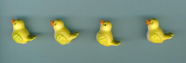8818120 Keramik Mini Vögel 2,5cm 4 Stück